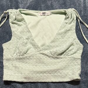 Mint Green Textured Women's Top